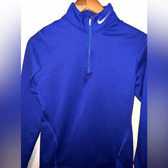 Nike fit dry vibrant blue 1/4 zip size medium - Picture 1 of 5